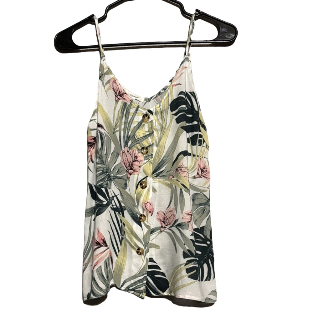 Maurices Palm leaf cami tank top
